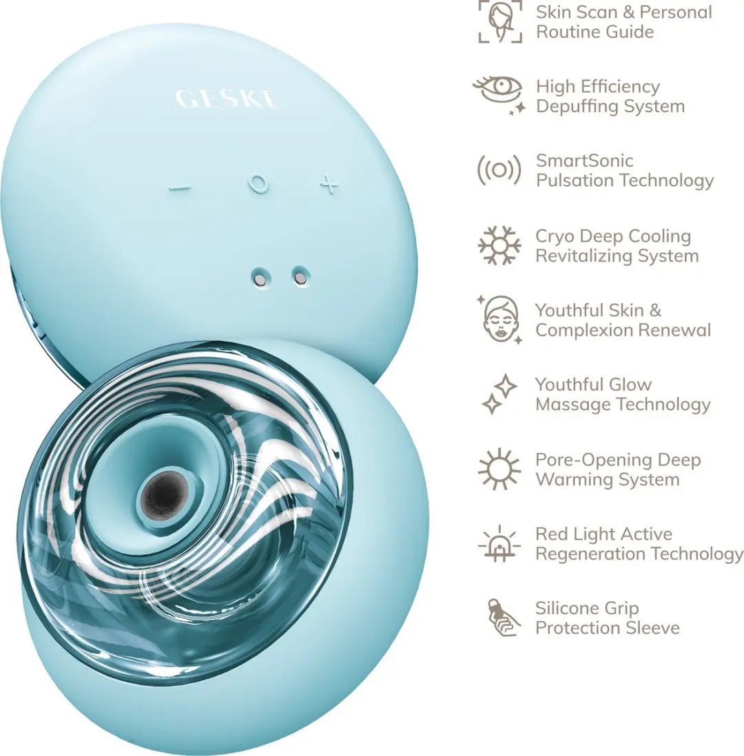 GESKE SmartAppGuided Sonic Massager GK000699TQ01 - Turquoise