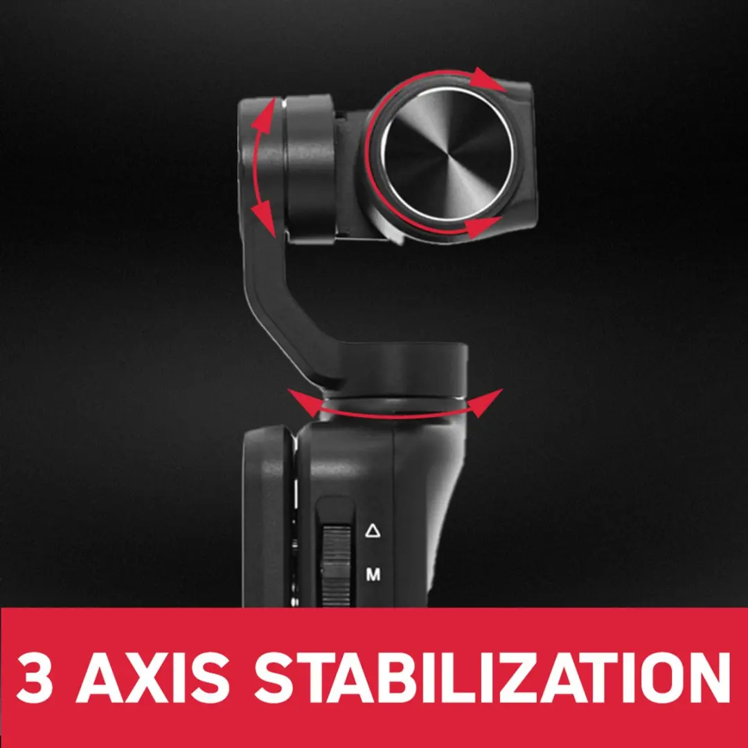 AgfaPhoto Mini Gimbal Camera MC3X - 3 Assen - 3,5" Touchscreen - Noir - afbeelding 6 van 6