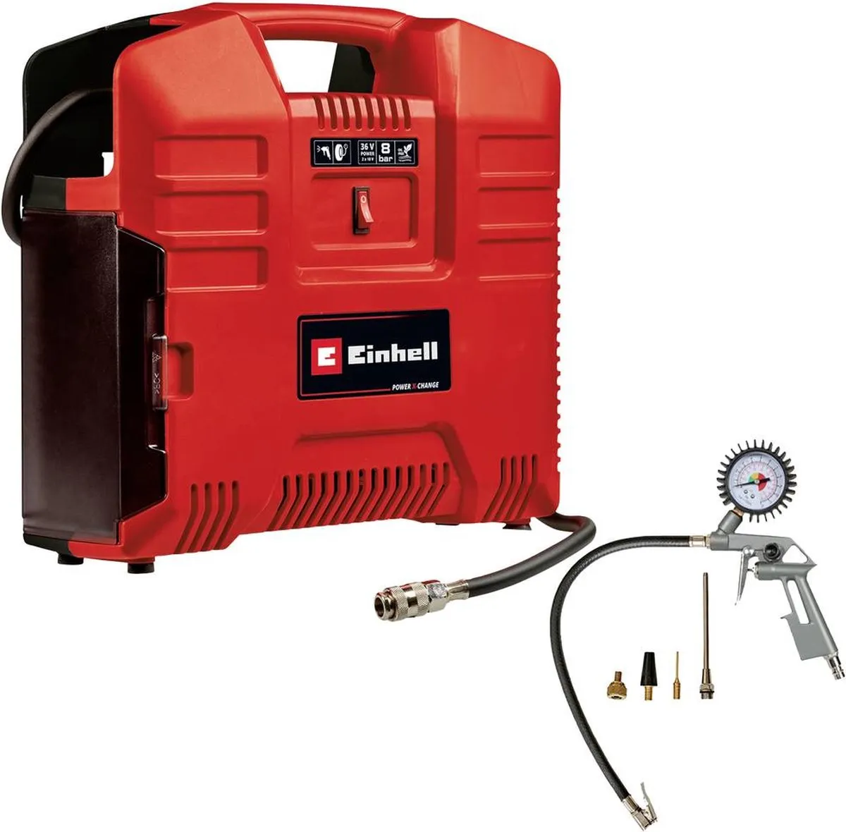 Einhell TE-AC 36/8 Li OF Set Solo Compressor - 36V - 8 bar - 130 l/min
