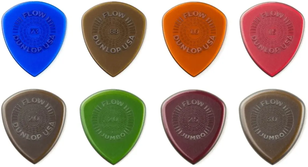 Dunlop PVP114 Flow Variety Plectrum - 8 Stuks - 0.73-3.0mm