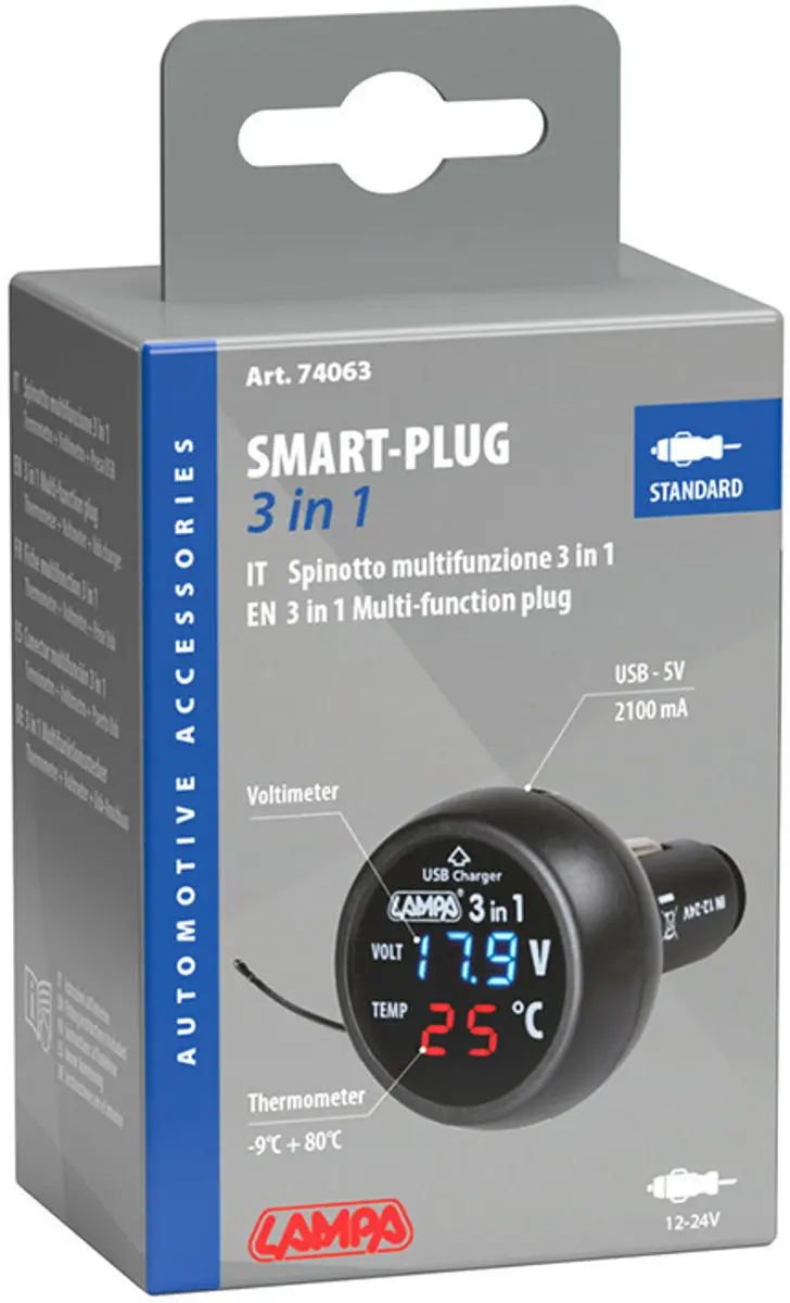 Lampa Smart-Plug 42.74063 - 12/24V Zwart