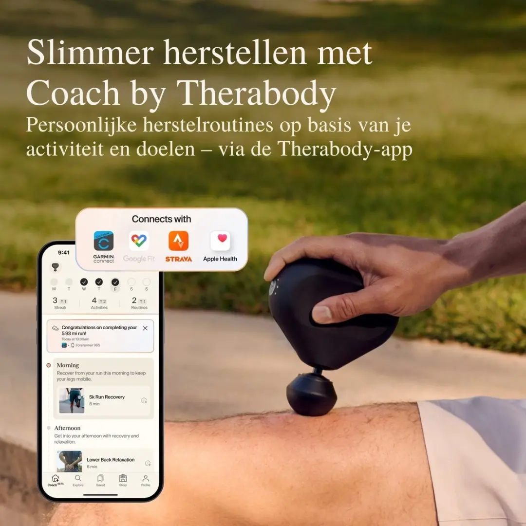 Therabody Theragun Mini 3.0 Massagepistool - 3 Koppen - Zwart