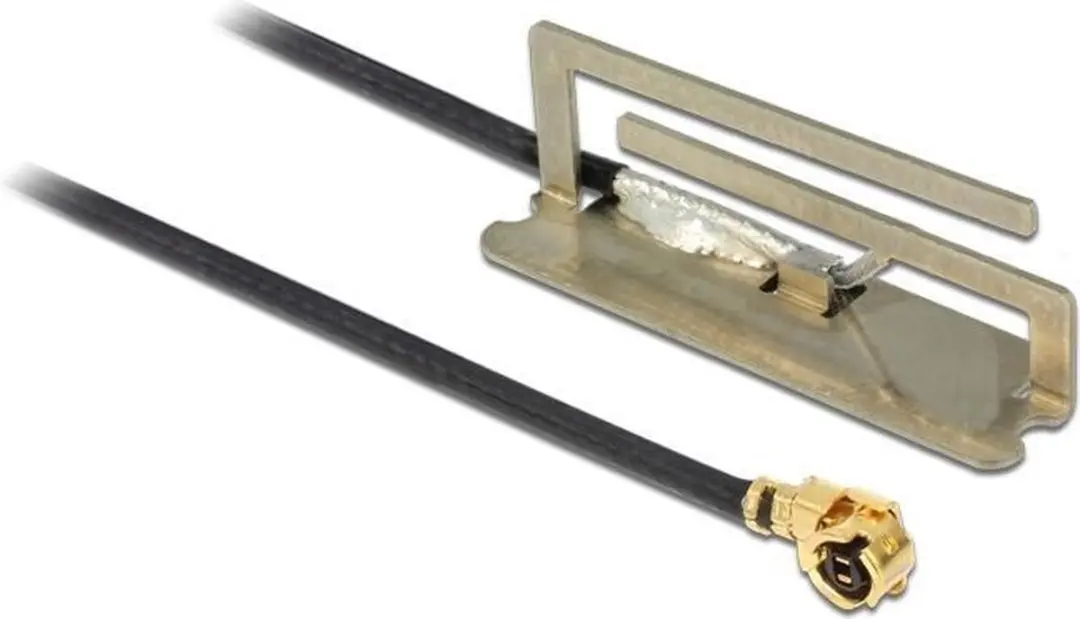 Delock WLAN Antenne MHF/U.FL-LP-068 - Goud/Zwart