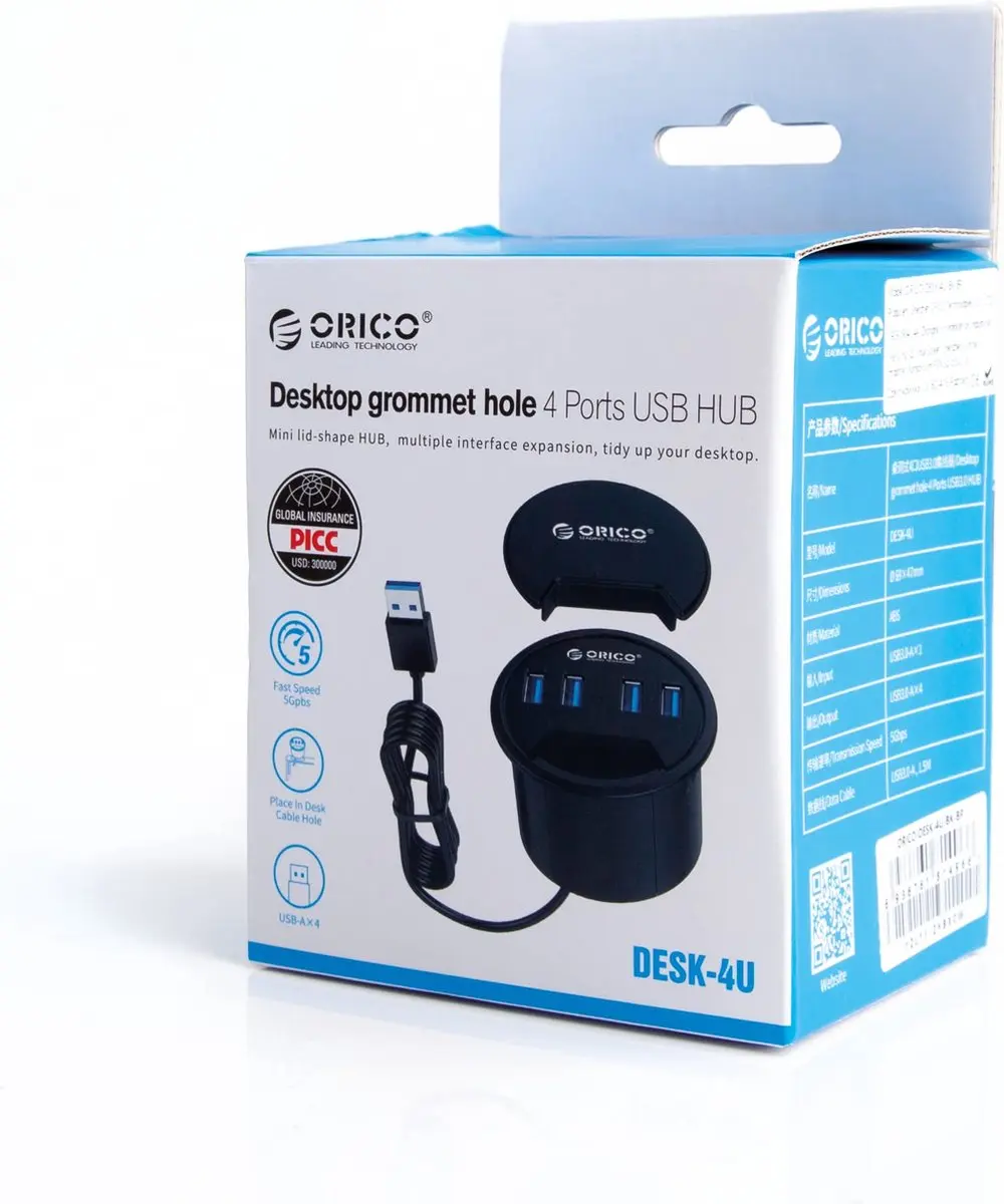 ORICO DESK-4U USB-hub - 4 Poorten