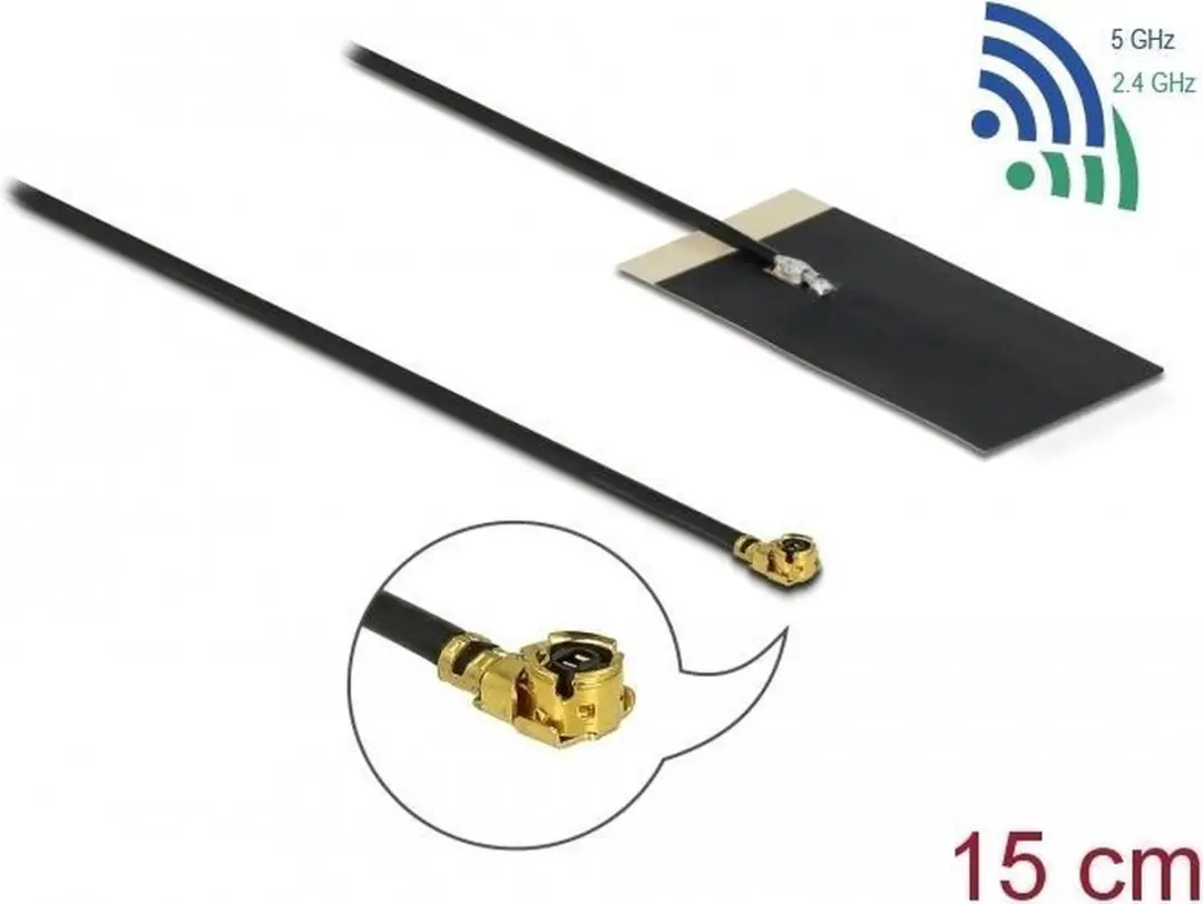 Delock Antenne WLAN MHF I 12611 - Zwart