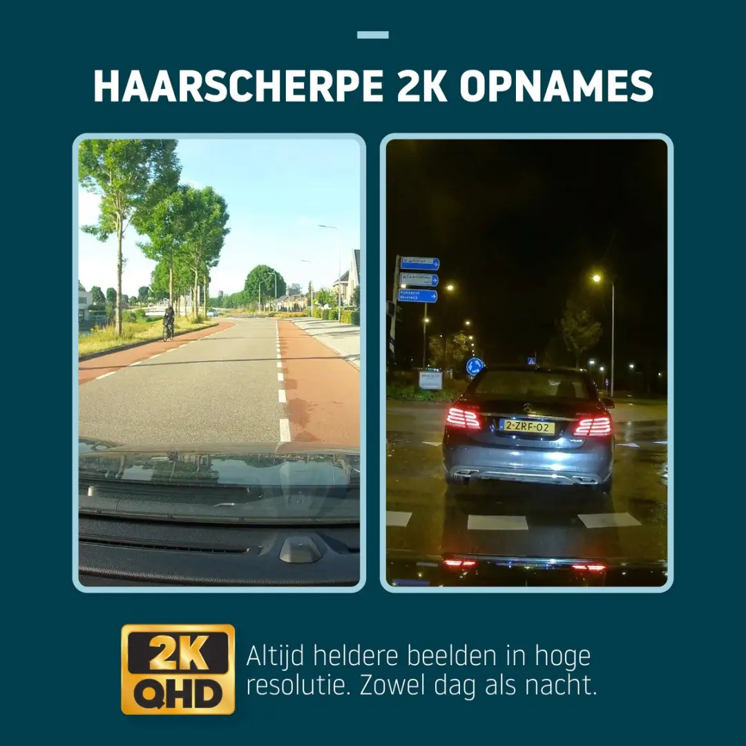 Nordväl DC101-2K Dashcam - 2K QHD - Zwart