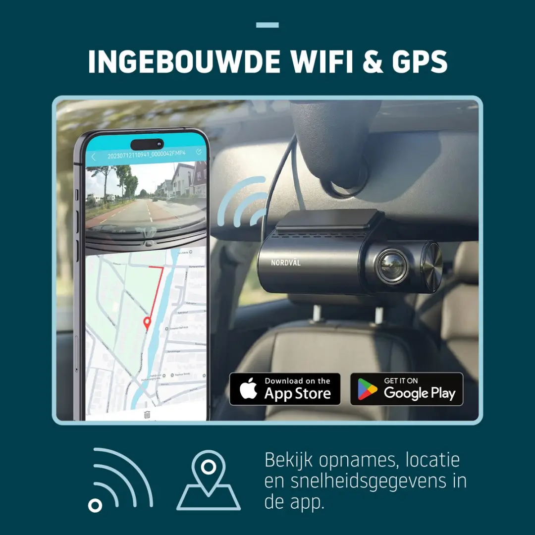 Nordväl DC101-2K Dashcam - 2K QHD - Zwart - afbeelding 6 van 6