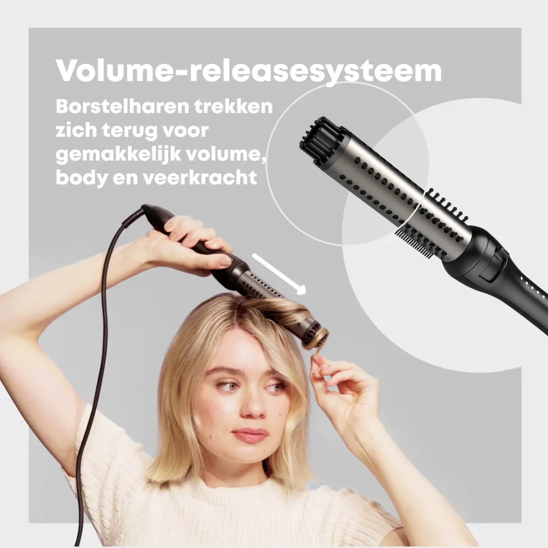 Revamp Keramische Krulborstel BR1350 32mm - Ionentechnologie - 5 Warmtestanden 150-210°C - Zwart