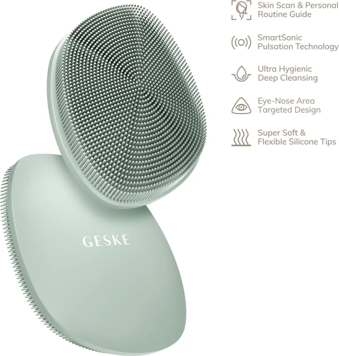 GESKE SmartAppGuided Facial Brush 4-in-1 - Gezichtsreiniger - Groen
