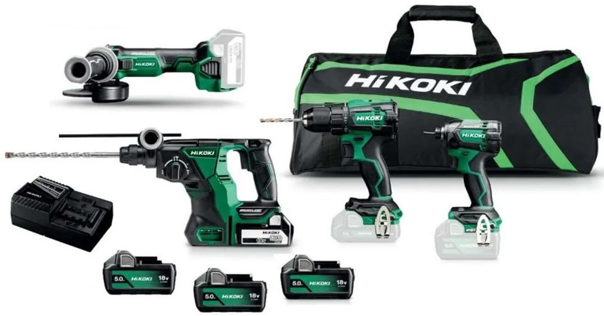 Hikoki KC18DEWHZ Accu Gereedschapset 9-delig - 3 Accu's