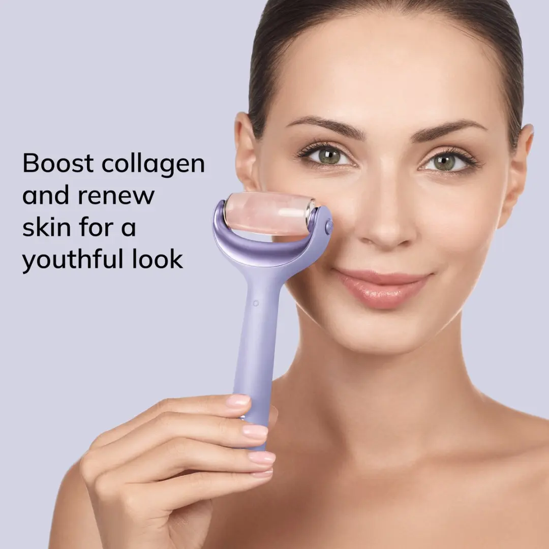 GESKE SmartAppGuided MicroNeedle Roller 9-in-1 - Purple - afbeelding 2 van 6