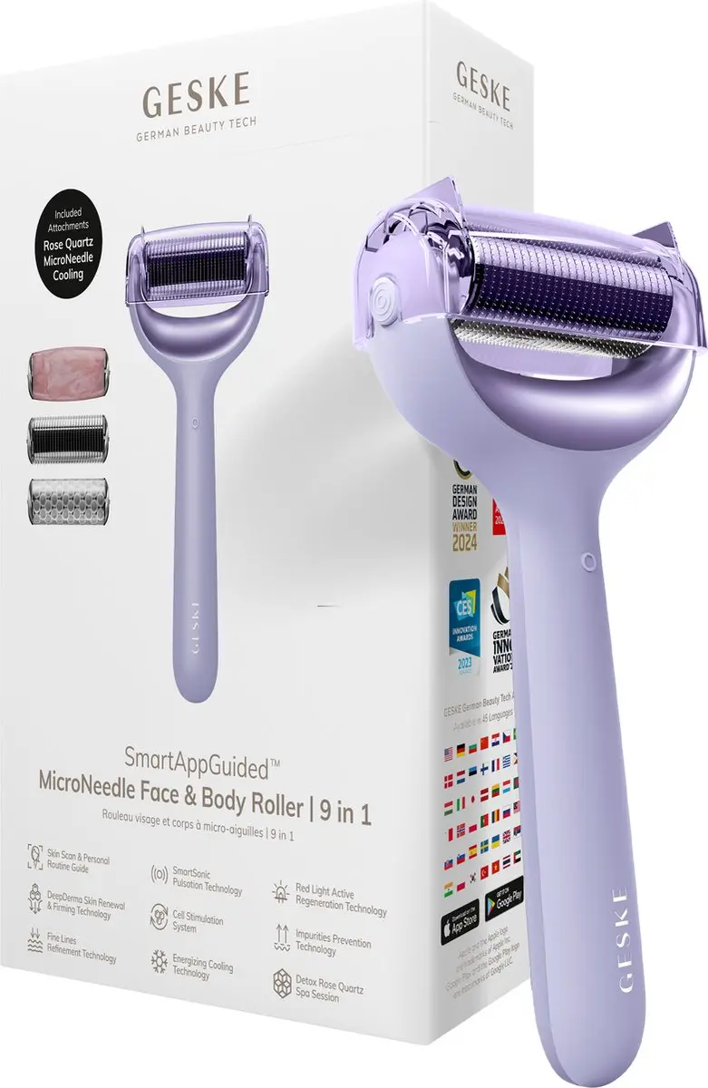 GESKE SmartAppGuided MicroNeedle Roller 9-in-1