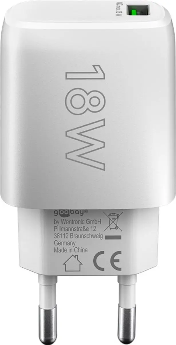 Goobay 61672 Universele AC Oplader - 18W - Wit