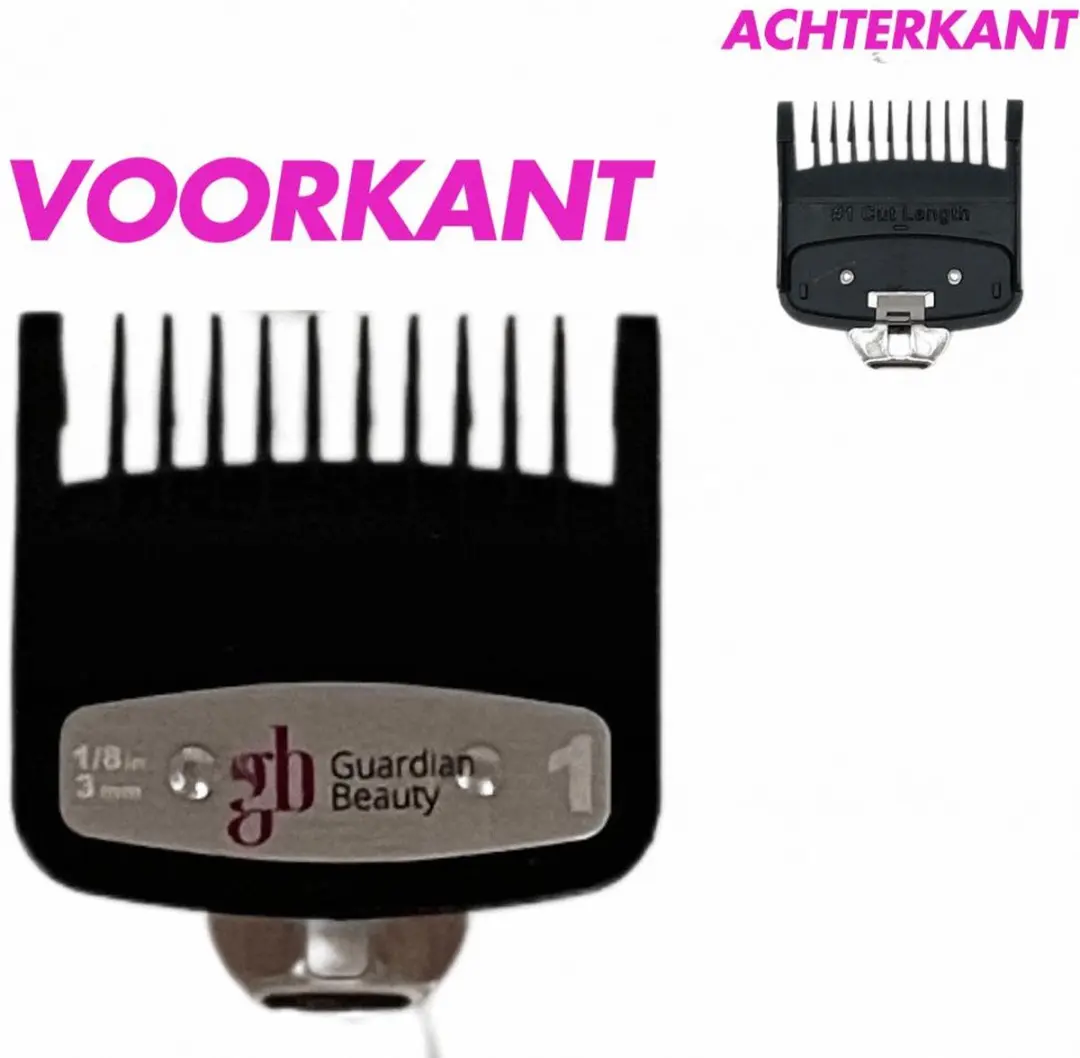 Guardian Beauty Premium Cutting Guides Opzetkammen 0.5 #1 #1.5 - 3 Stuks