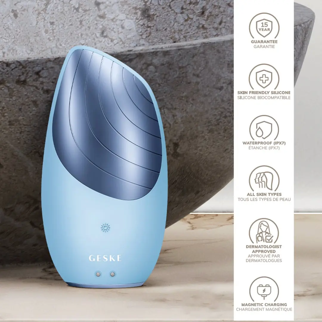 GESKE SmartAppGuided Sonic Thermo Facial Brush GK000007AQ01 - 18 Snelheden - Aquamarine