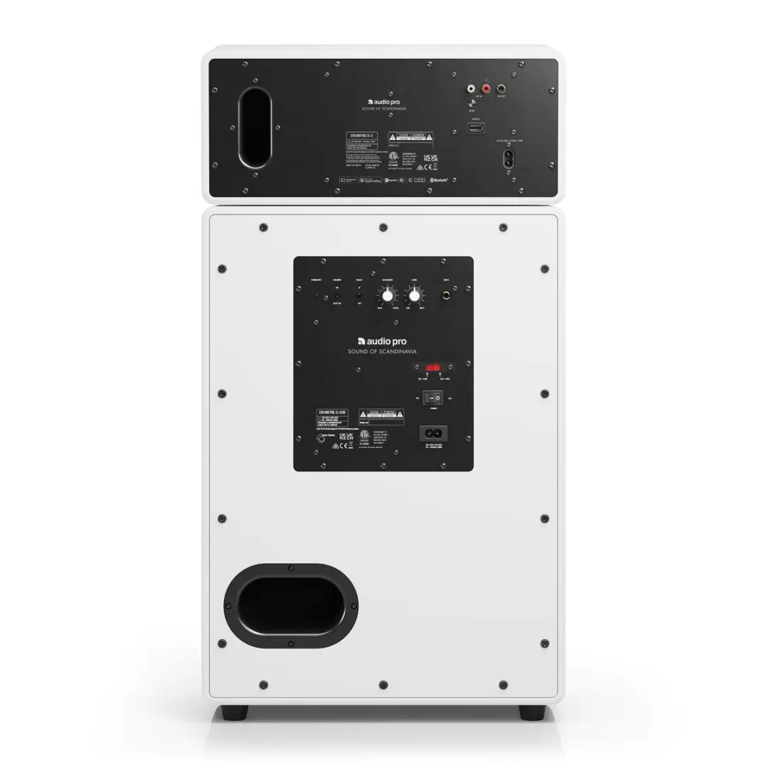 Audio Pro Drumfire II Smart Multiroom Partyspeaker 300W - Wit