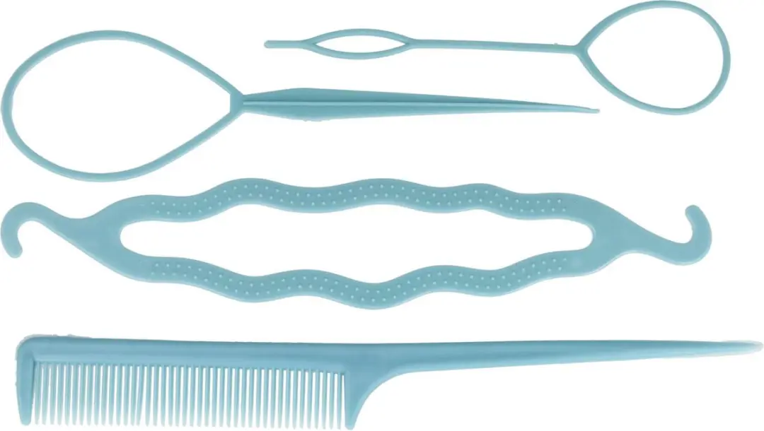 Haarsoires Topsy Tail Knotrolband Puntkam Set