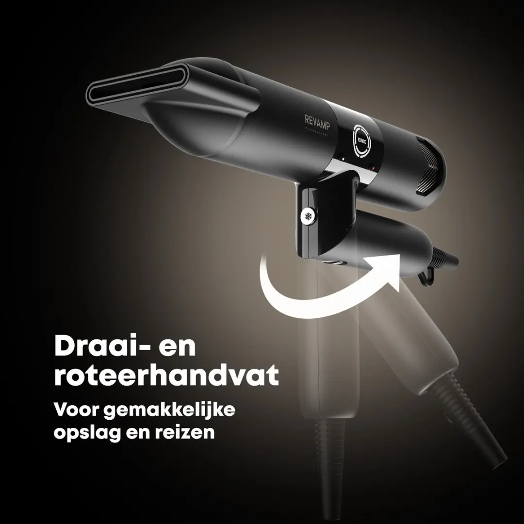 Revamp Professional DR6500 Haardroger - 2400W - 3 Opzetstukken - Zwart