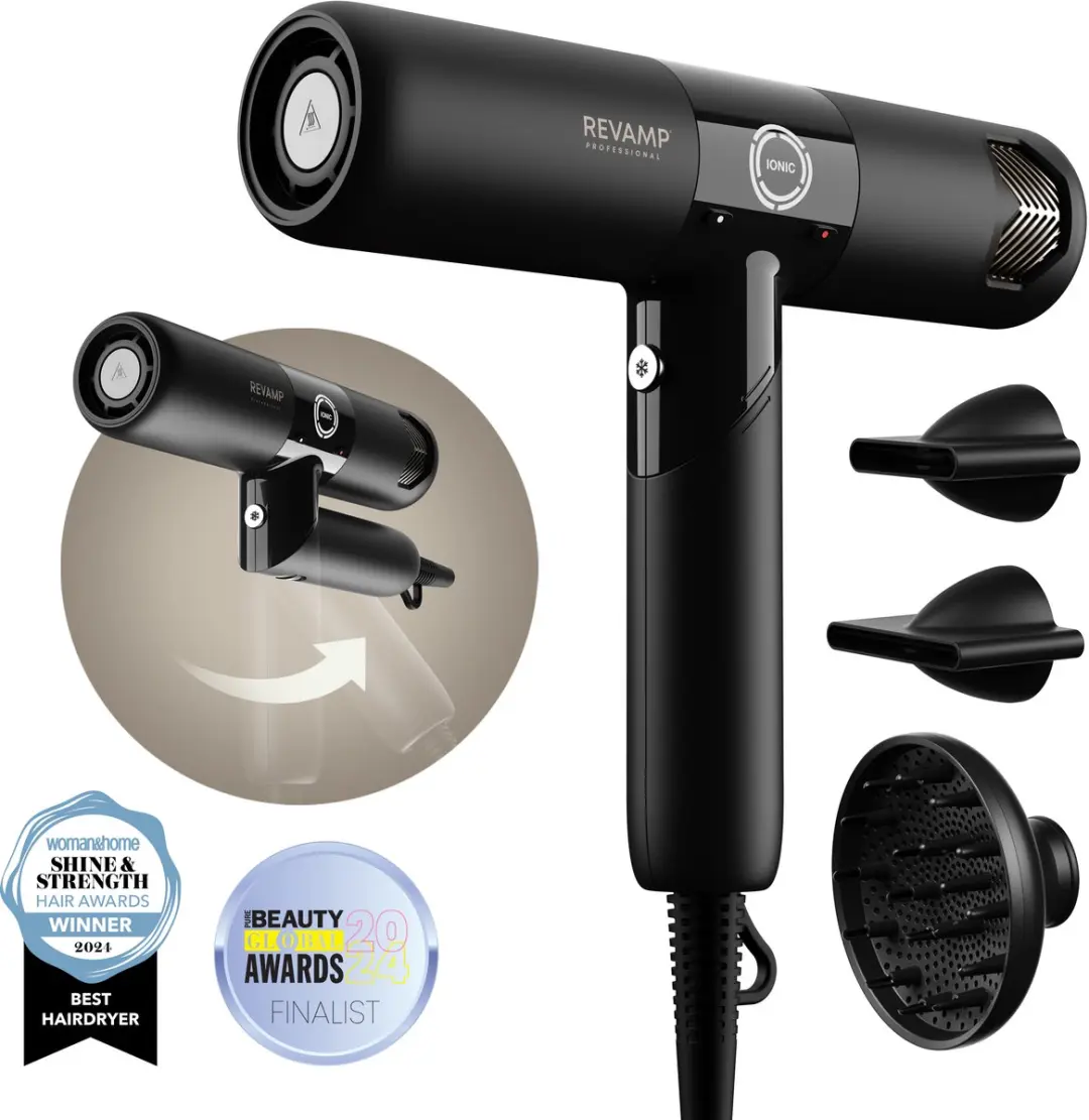 Revamp Professional DR6500 Haardroger - 2400W - 3 Opzetstukken - Zwart