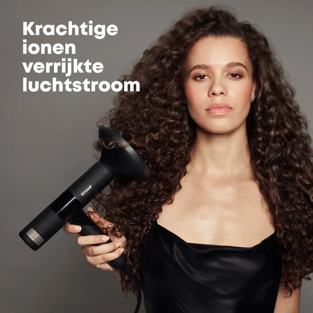Revamp Professional DR6500 Haardroger - 2400W - 3 Opzetstukken - Zwart
