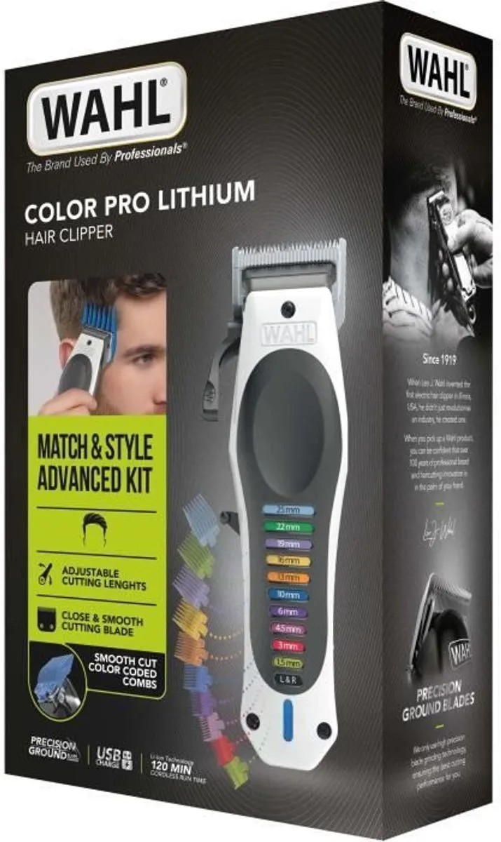 Wahl 3028048 Scheer-, knip- en trimapparaat - 10 Li-ion - Zwart/Wit