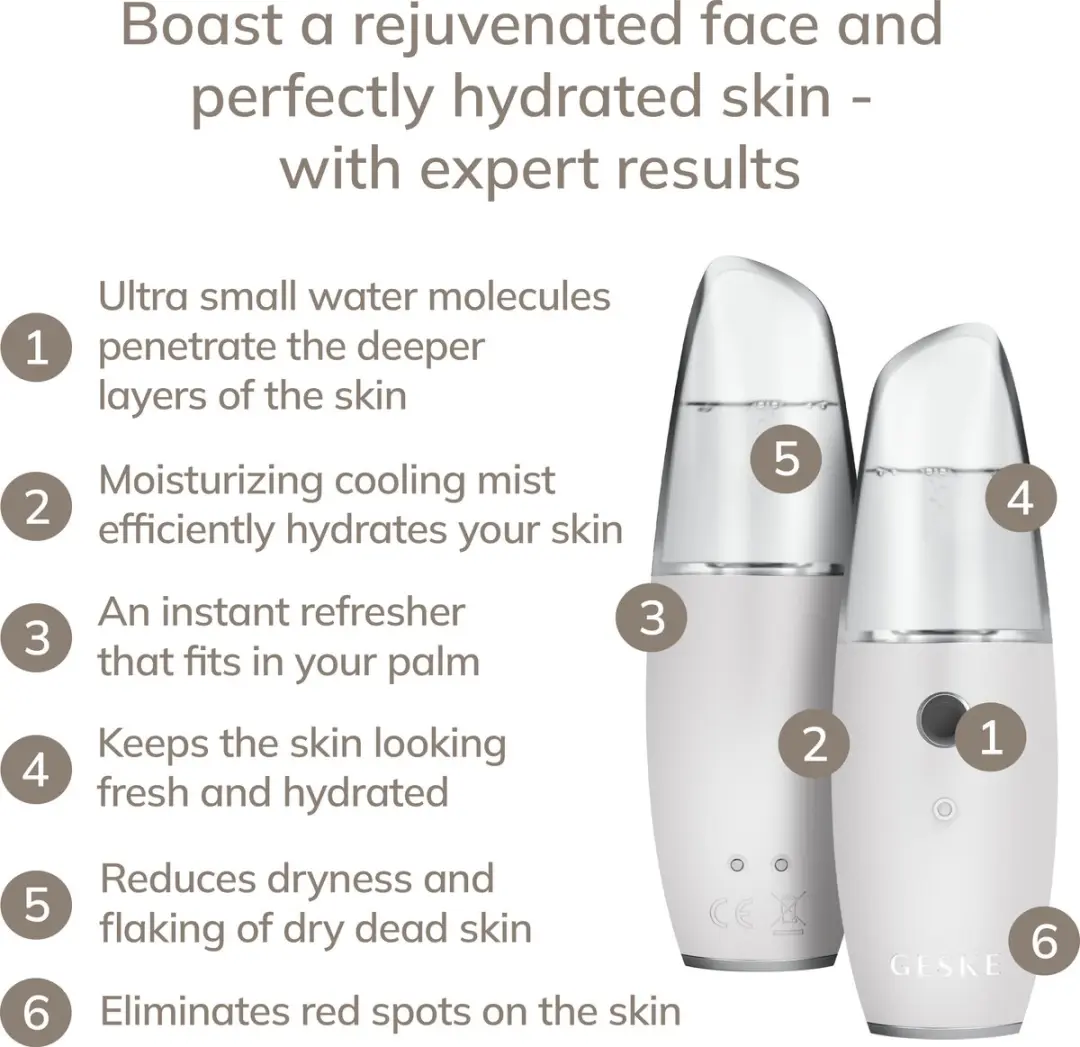 GESKE SmartAppGuided Facial Hydration Refresher GK000059WH01 - Gezichtsreiniger - Wit