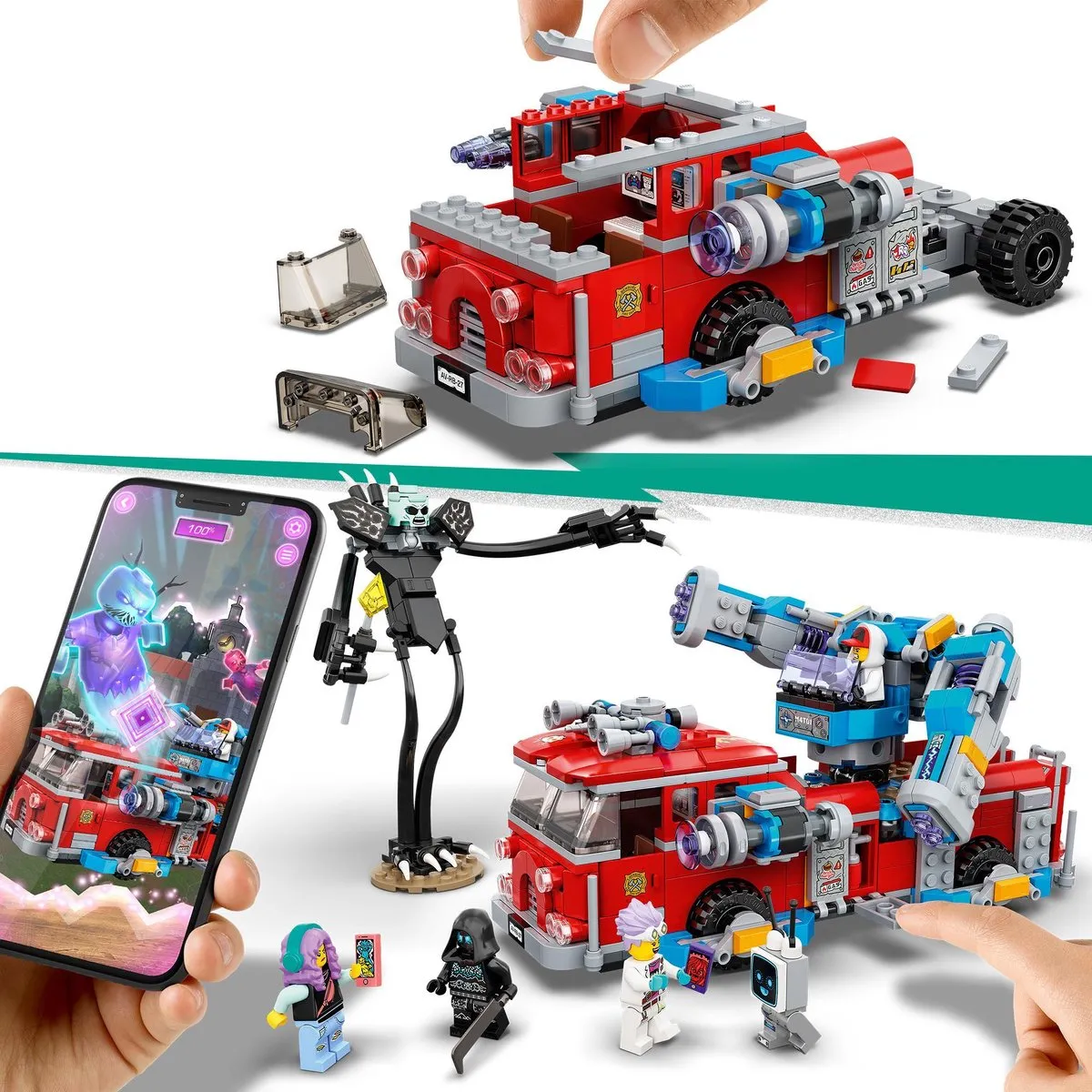 LEGO Hidden Sides Spookbrandweerauto 70436 - 760 Stenen - 5 Minifiguren - afbeelding 6 van 6