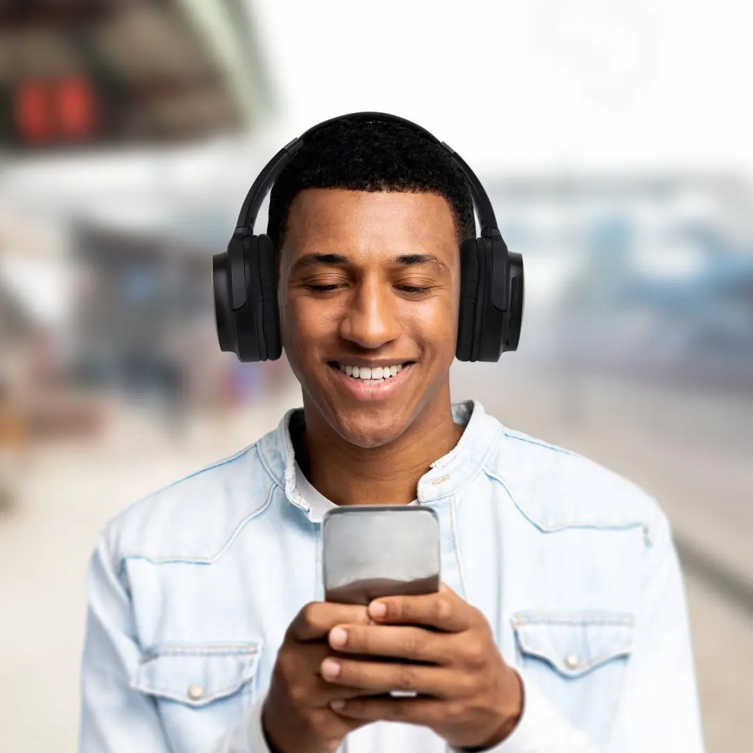 Denver BTN210 Bluetooth Koptelefoon - Noise Cancelling - Zwart - afbeelding 6 van 6