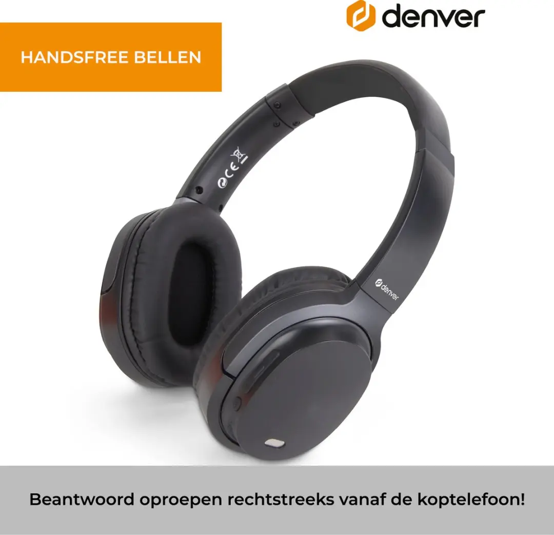 Denver BTN210 Bluetooth Koptelefoon - Noise Cancelling - Zwart