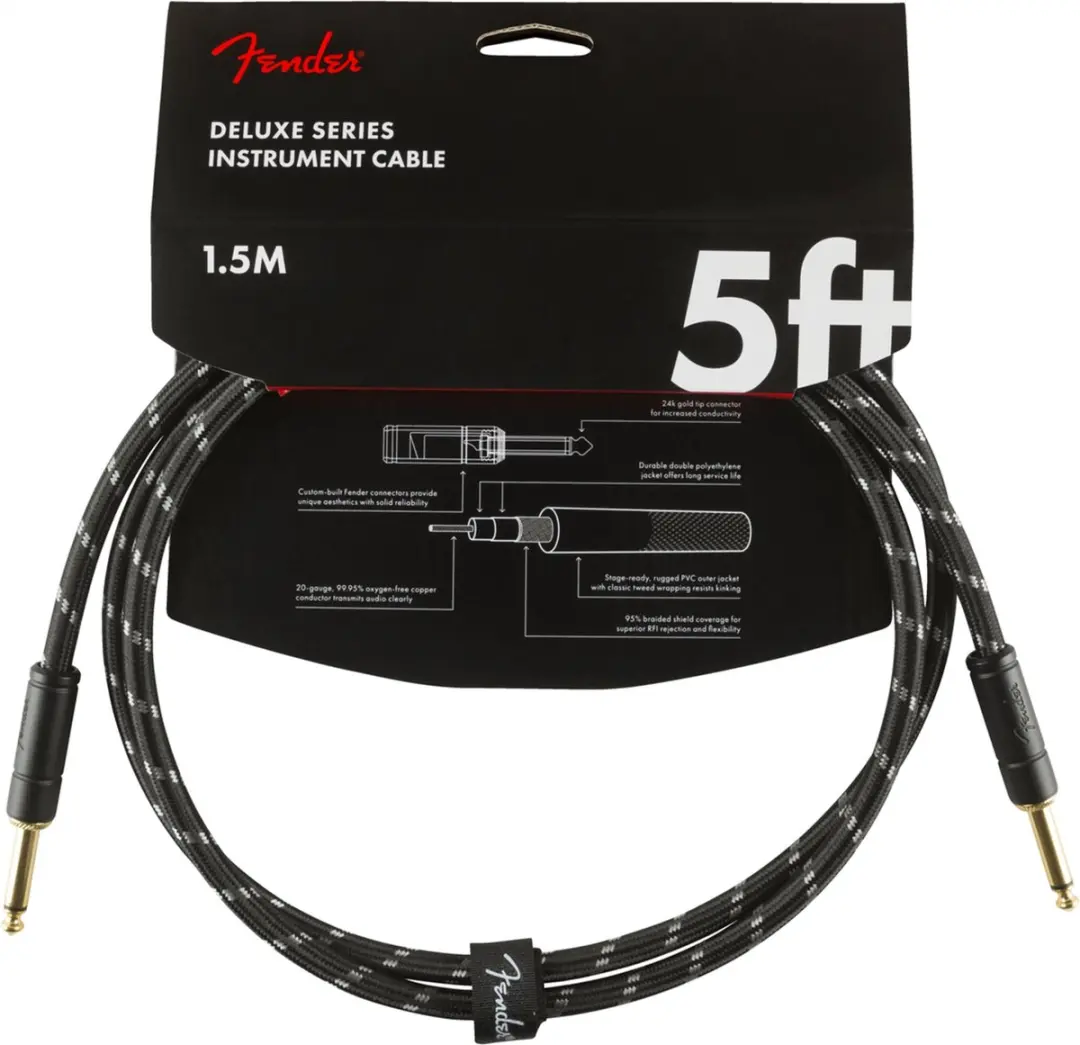 Fender Deluxe Series Instrument Cable 1.5m