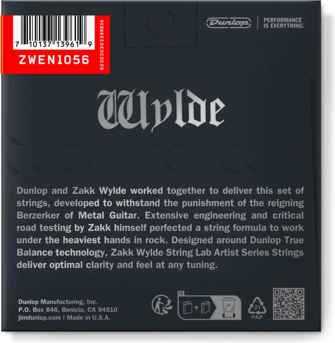 Dunlop ZWEN1056 Elektrische Gitaarsnaren 10-56