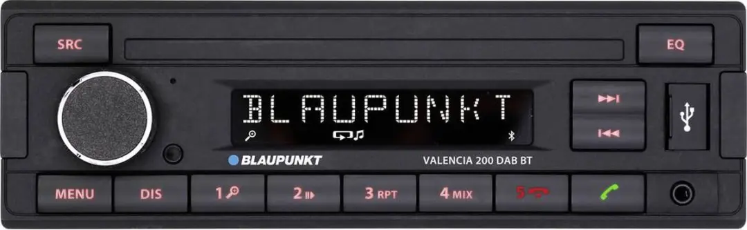Blaupunkt Valencia 200 DAB BT Autoradio - Enkeldin - Zwart - afbeelding 6 van 6