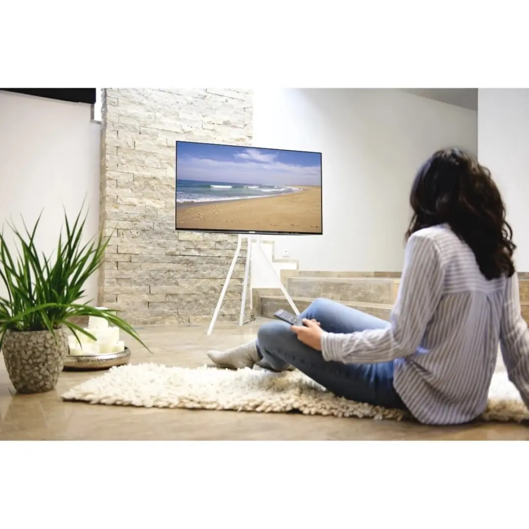 Hama Staffelei-Design TV Standaard 00220871 - Wit - 75 inch - VESA 600x400 - afbeelding 6 van 6