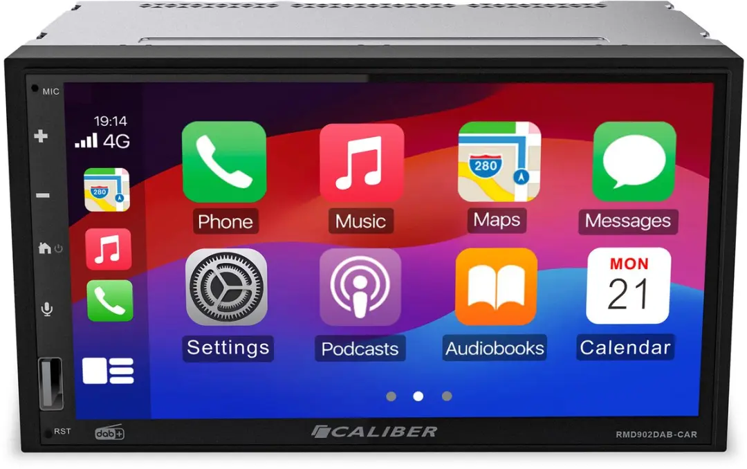 Caliber RMD902DAB-CAR Autoradio - 2 DIN Touchscreen 4x100W - Zwart