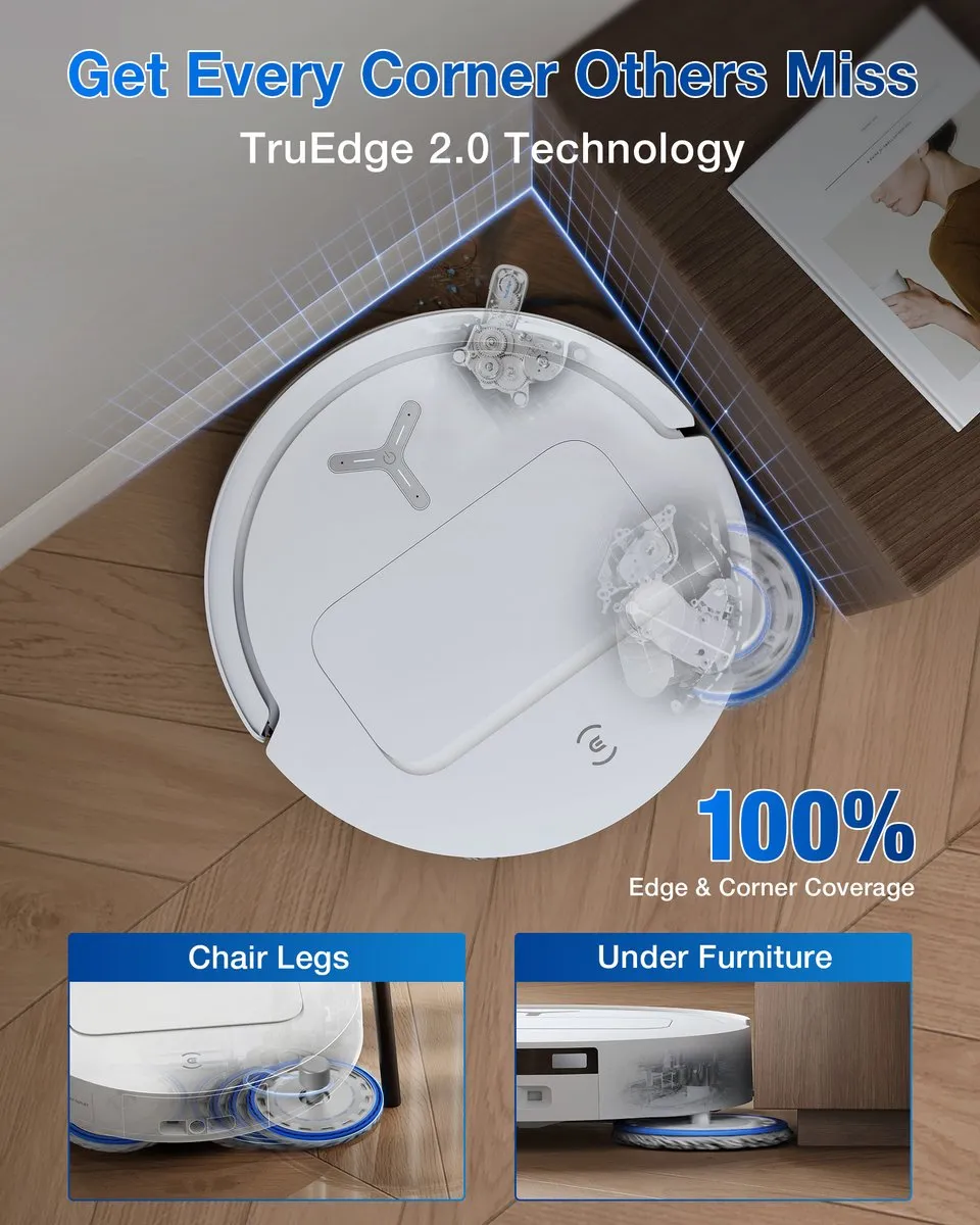 Ecovacs Deebot T50 Omni Gen 2 Robotstofzuiger - 21.000 Pa Wit - afbeelding 6 van 6