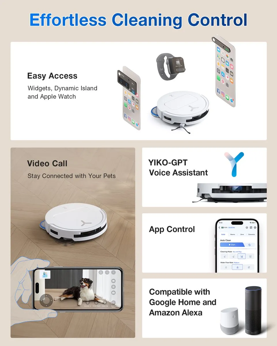 Ecovacs Deebot T50 Omni Gen 2 Robotstofzuiger - 21.000 Pa Wit