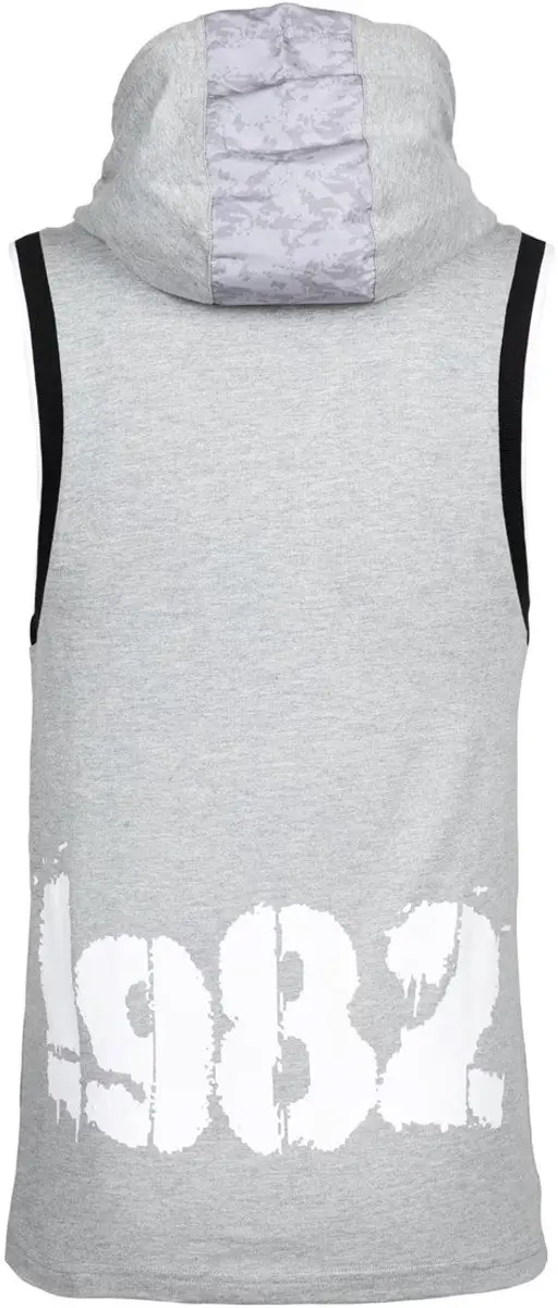 Gorilla Wear Loretto Hooded Tank Top - M - Grijs Gemêleerd