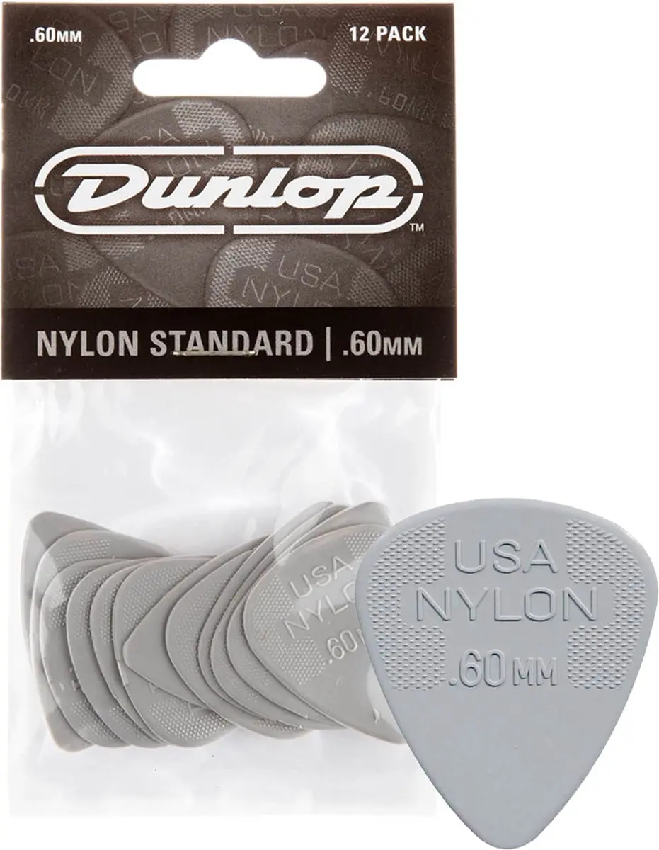 Dunlop 44-P-60 Nylon Plectra 0.60mm