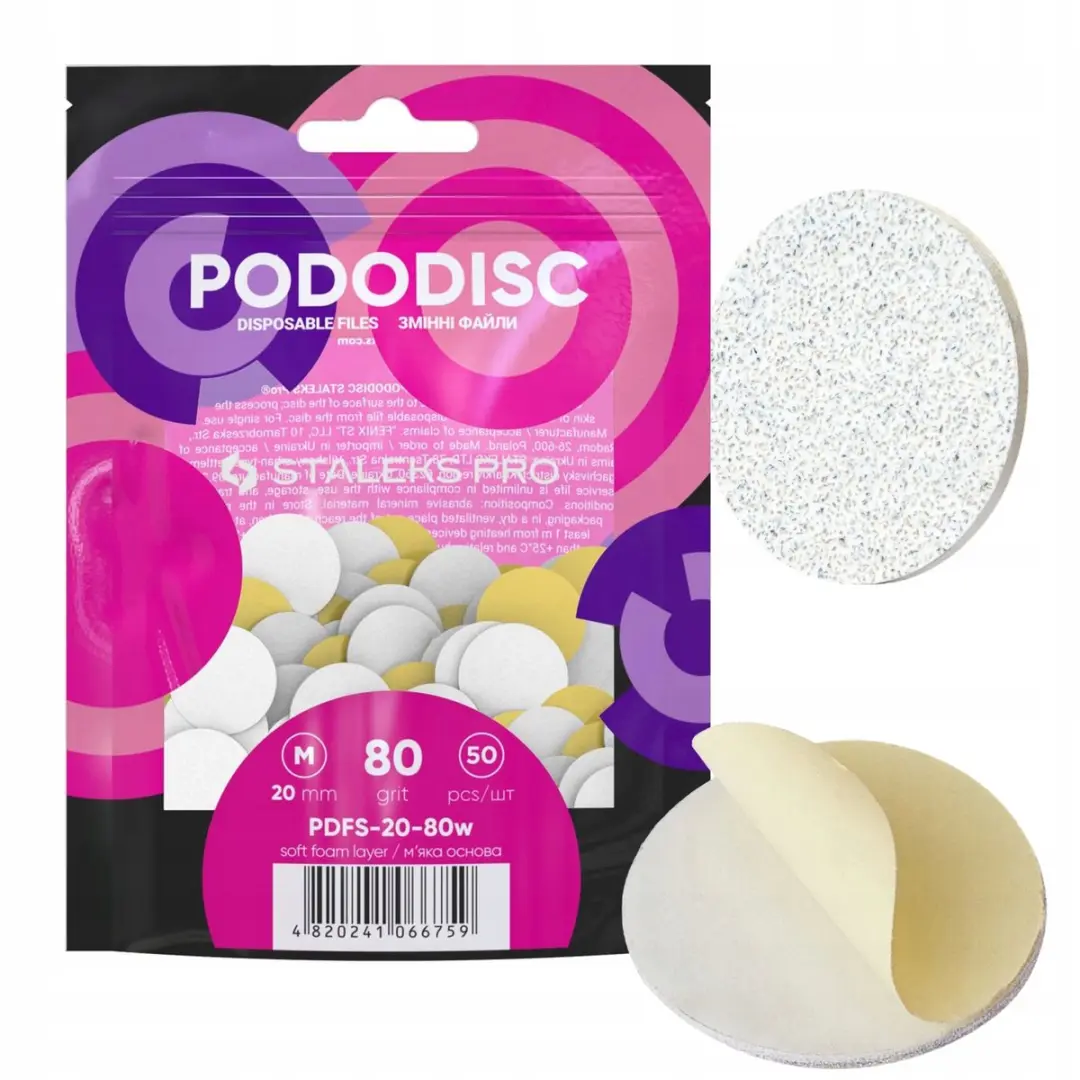 STALEKS Pododisc Soft Base Overlays M 80 grit