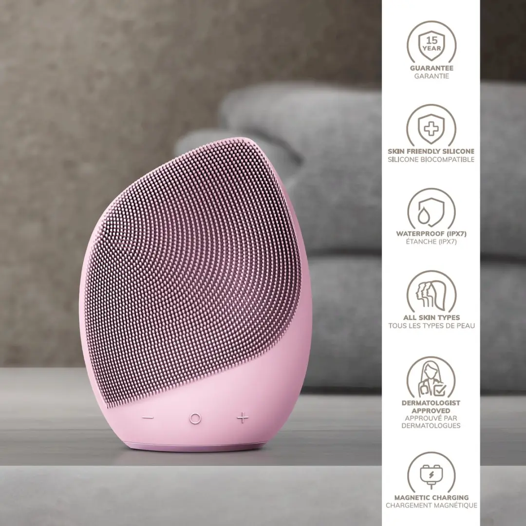 GESKE SmartAppGuided Facial Brush 5-in-1 - 14 Snelheden - Pink