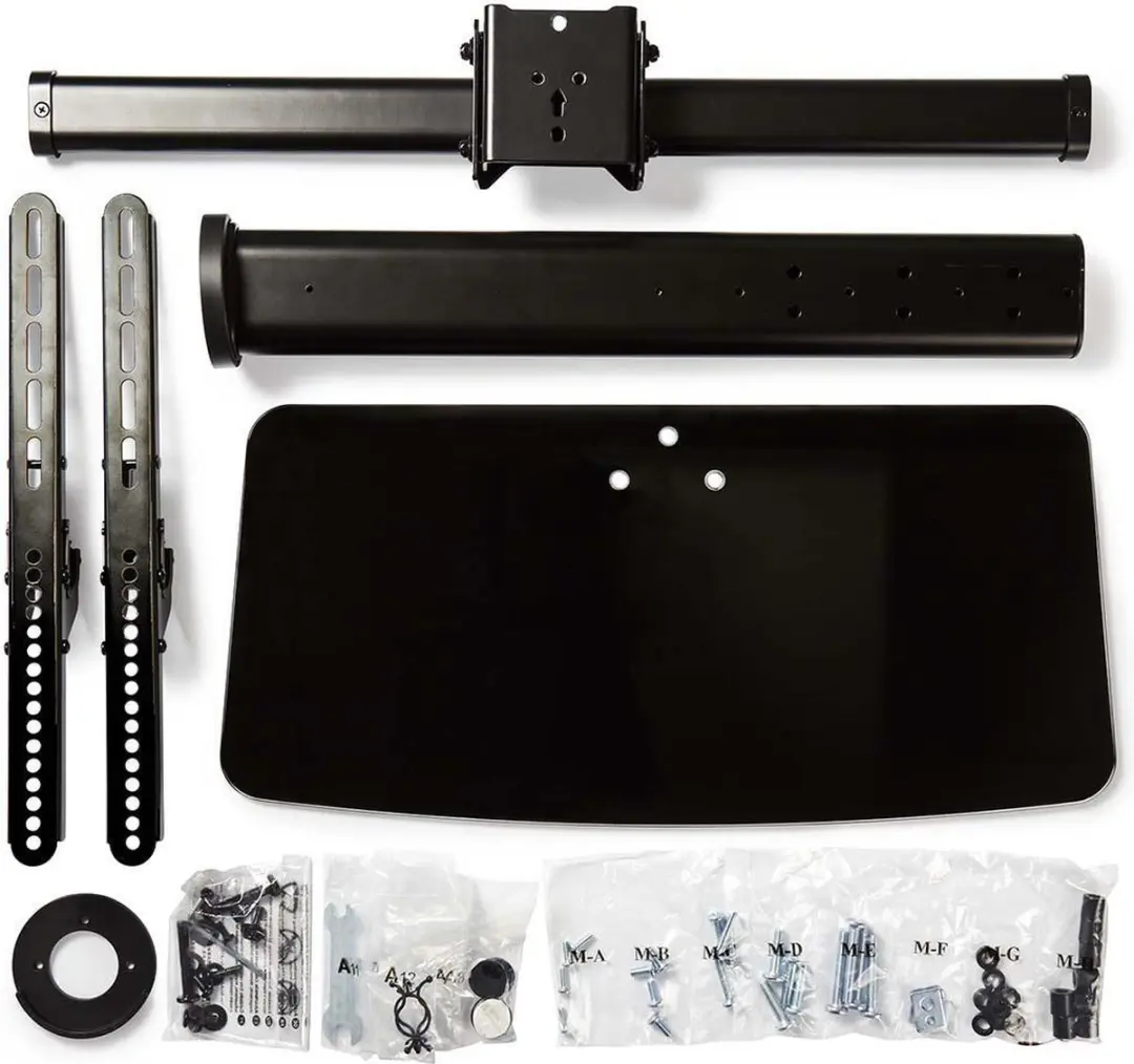 Nedis TVSM2330BK Draai- en Kantelbare TV-Standaard 65" - 45kg - Zwart - afbeelding 6 van 6