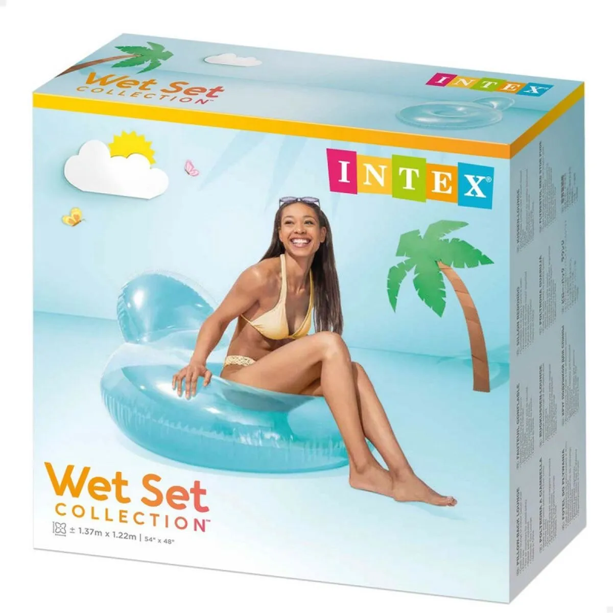 Intex Pillow-Back Lounges - Kleurenmix