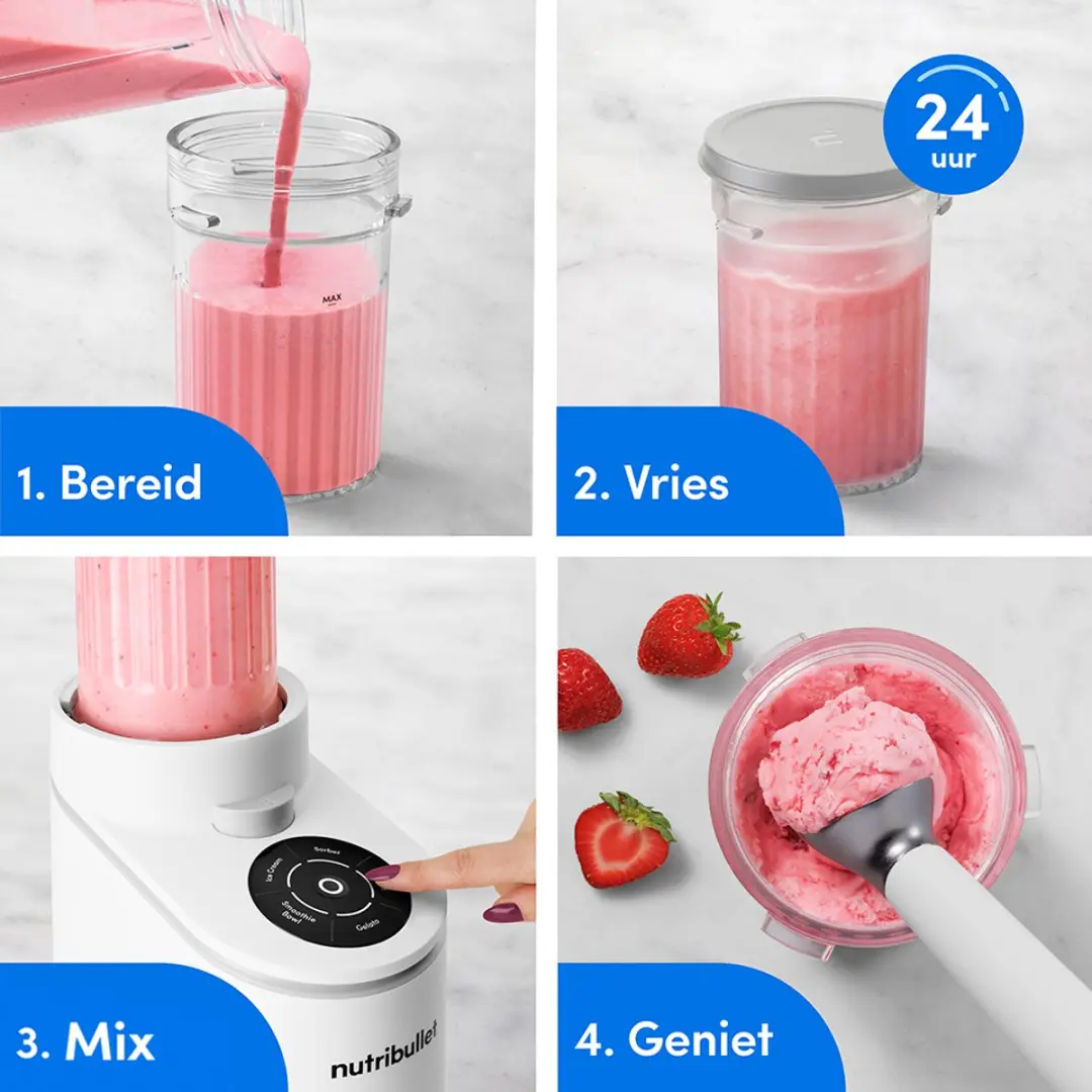 NutriBullet Chill IJsmachine 500W - Wit - afbeelding 6 van 6