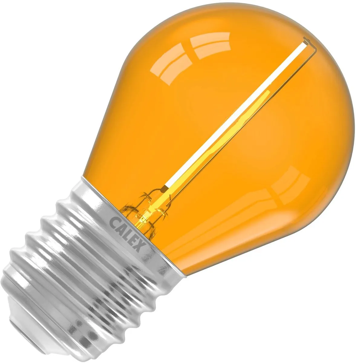 Calex LED Kogellamp E27 1W - Oranje - afbeelding 3 van 4