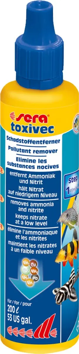 Sera Toxivec 50ml - Ontgift Aquariumwater