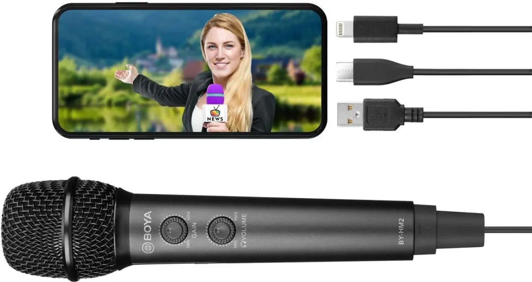 Boya BY-HM2 Handheld Microfoon - Zwart