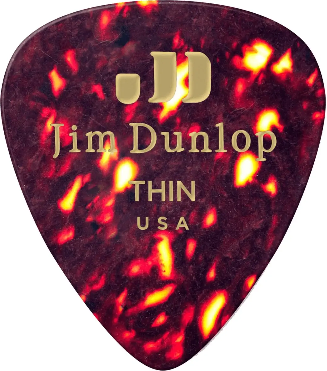Dunlop Genuine Plektrum Thin Shell 483 - 12 Stuks