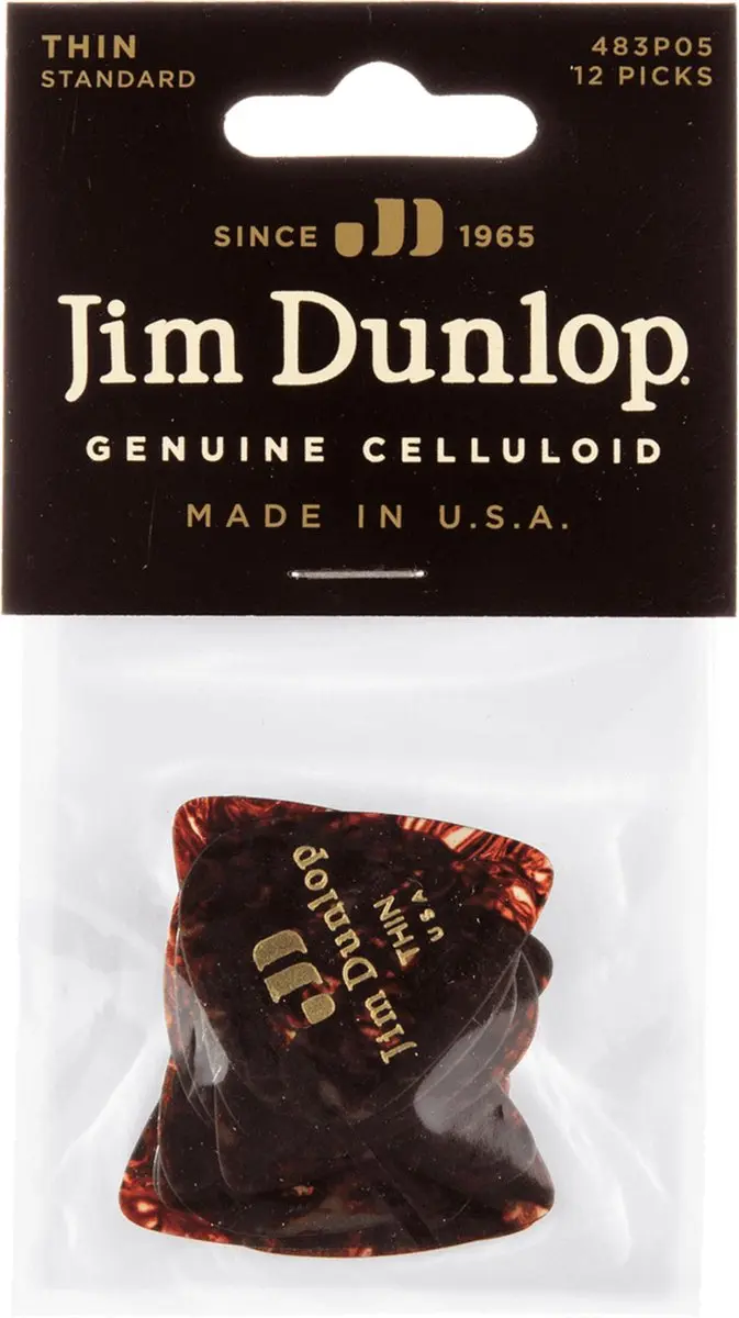 Dunlop Genuine Plektrum Thin Shell 483