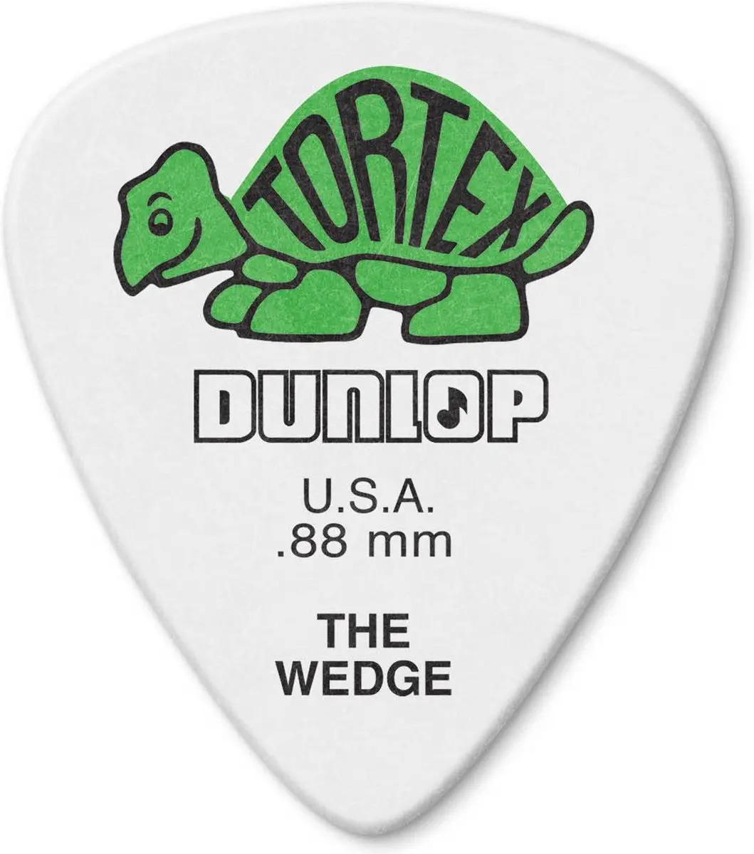 Dunlop Wedge Plectrum 0.88mm - 12 Stuks