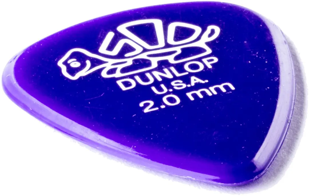Dunlop 41P200 Delrin Plectrum 2.00mm - 12 Stuks